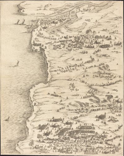 حصار لاروشيل [اللوحة 5 من 16 ؛ المجموعة تضم 1952.8.97-112] بواسطة جاك كالوت