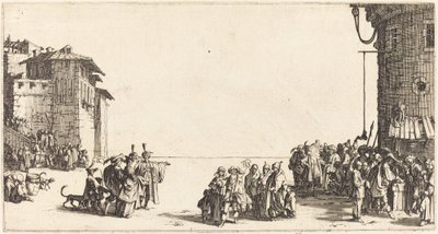 سوق العبيد 1620. بواسطة جاك كالوت