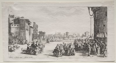 سوق الرقيق ، 1629. بواسطة جاك كالوت