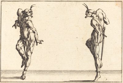 اثنين من Pantaloons الرقص ، ج. 1617. بواسطة جاك كالوت