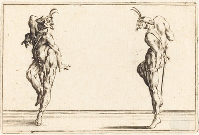 اثنين من Pantaloons الرقص ، ج. 1622. بواسطة جاك كالوت