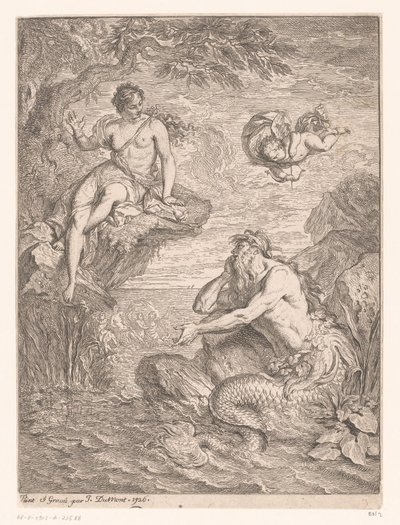 Glaucus en Scylla بواسطة جاك دومون