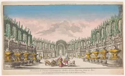 منظر لحديقة Circe Decoration de théatre ، الممثل les jardins de Circe (العنوان على الكائن) بواسطة مجهول