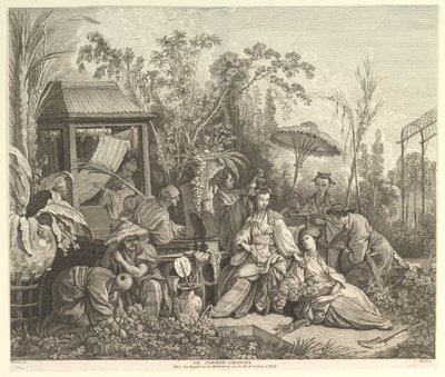الحديقة الصينية ، من Chinoiseries ، بعد عام 1743. بواسطة جاك غابرييل هوكييه