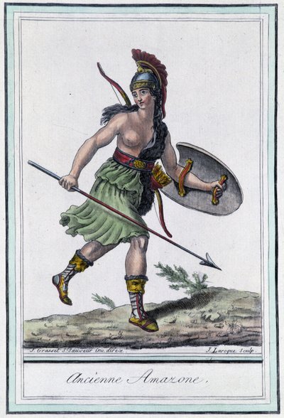 Ancienne Amazon - in “” Encyclopedia of travels”” by Grasset Saint Sauveur, edition Paris بواسطة جاك غراسيت دي سانت سوفير