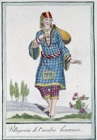 القرية العربية السعيدة - في "" موسوعة الرحلات "بقلم Grasset St Sauveur، ed. 1796 بواسطة جاك غراسيت دي سانت سوفير