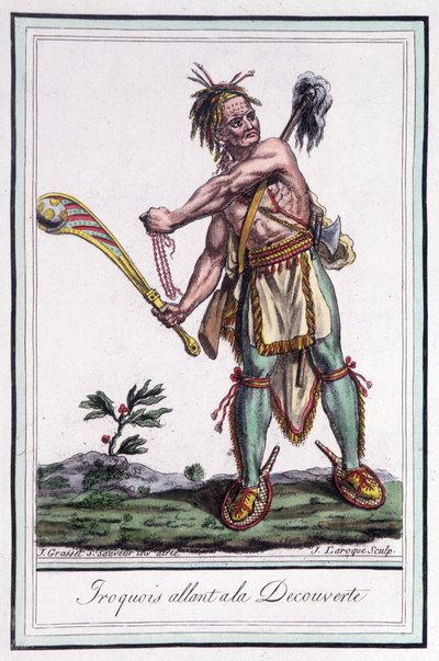 Iroquois "" ذاهب إلى الاكتشاف "" - في "" Encyclopedia of Travels "" بقلم Grasset St Sauveur ، باريس بواسطة جاك غراسيت دي سانت سوفير