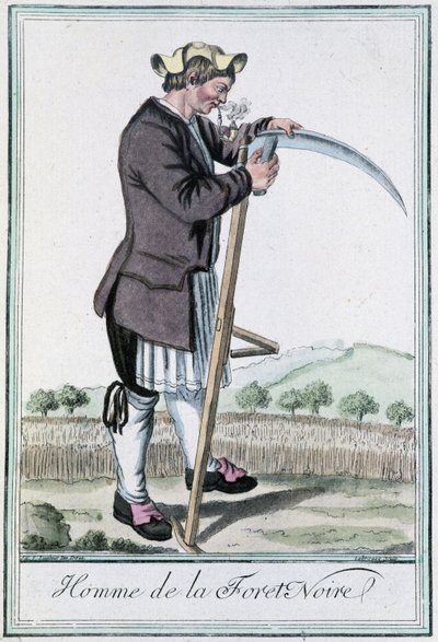 رجل الغابة السوداء - في "" موسوعة الرحلات "بقلم Grasset St Sauveur ، محرر. 1796 بواسطة جاك غراسيت دي سانت سوفير