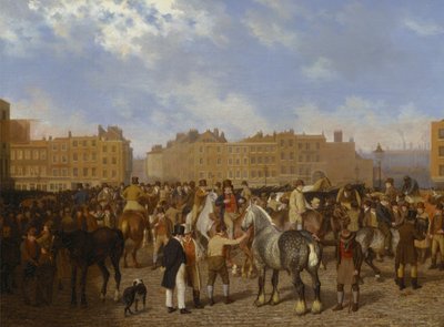 سوق سميثفيلد القديم بواسطة Jacques Laurent Agasse