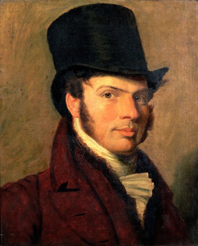 صورة لشاب يرتدي قبعة بواسطة Jacques Laurent Agasse