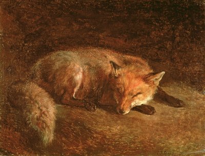 النوم فوكس بواسطة Jacques Laurent Agasse