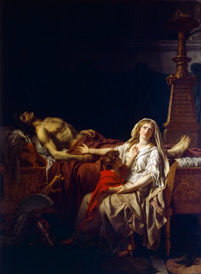 أندروماش الحداد على جثة هيكتور ، بواسطة جاك لويس ديفيد (1748-1825) بواسطة جاك لويس (استوديو) ديفيد