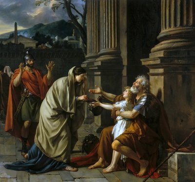 Belisarius تسول الصدقات ، 1781. بواسطة جاك لويس ديفيد