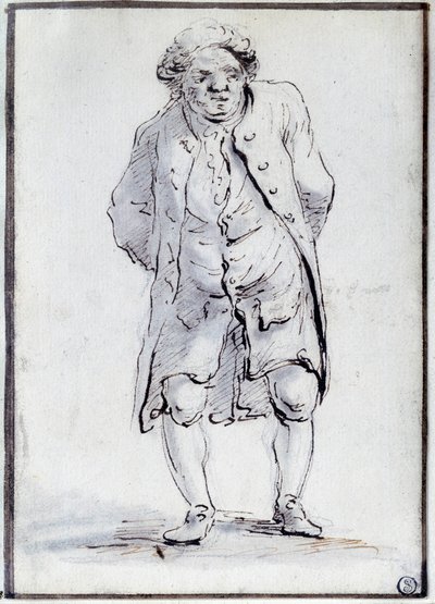 Cartoon of Honore Gabriel (Honore-Gabriel) Riqueti, Count of Mirabeau (1749-1791) the Ain. Drawing by Jacques Louis David (1748-1825) 18th century. Dim. 0,17x0,12 m. Paris, Louvre Museum بواسطة جاك لويس ديفيد