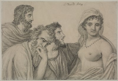 فريني أمام القضاة ، ج. 1816-1820. بواسطة جاك لويس ديفيد