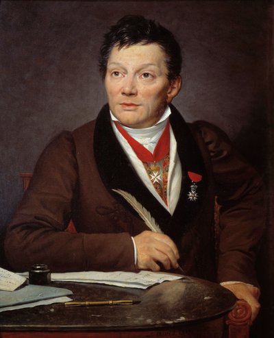 صورة ألكسندر لينوار (1761-1839) عالم آثار وأمين متحف الآثار الفرنسية لوحة لجاك لويس ديفيد (1748-1825) 1817 صن. 0،76 × 0.62 م - صورة ألكساندر لينوار (1761-1839) ، عالم آثار وأمين متحف F بواسطة جاك لويس ديفيد