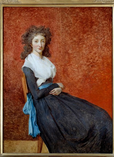 صورة مدام تشارلز لويس ترودين (1769-1802) لوحة لجاك لويس ديفيد (1748-1825) صن. 1،30 x 0،98 م بواسطة جاك لويس ديفيد