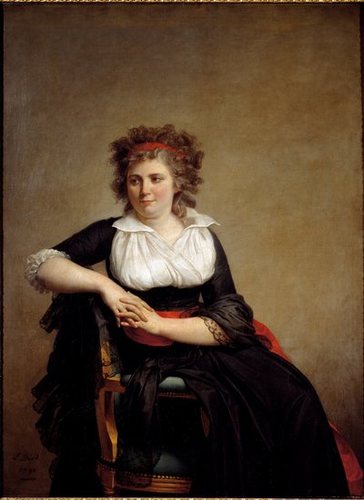 صورة لجين رورين ريليت ماركيز دورفيلييه - 1790. زيت على قماش بواسطة جاك لويس ديفيد