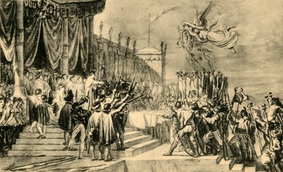 دراسة لتوزيع معايير النسر ، c1808 ، 1921. بواسطة جاك لويس ديفيد