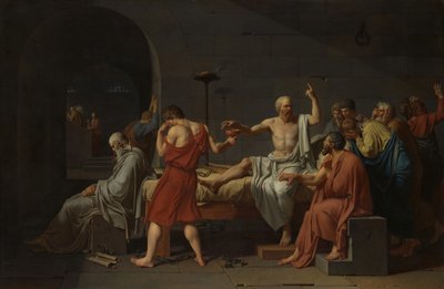 وفاة سقراط ، 1787. بواسطة جاك لويس ديفيد