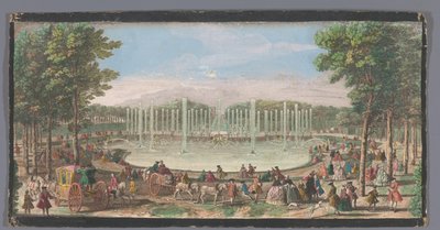 منظر لباسين دي نبتون في حديقة فرساي Vue du Bassin de Neptune dans le Jardin de Versailles (العنوان على الكائن) بواسطة Lodewijk XV (ملك فرانكريك)