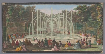منظر لـ Bosquet des Trois Fontaines في حديقة فرساي Les Trois Fontaines (العنوان على الكائن) بواسطة Lodewijk XV (ملك فرانكريك)