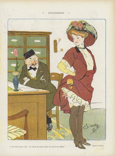 رسم توضيحي لـ Le Rire بواسطة Jacques Wely