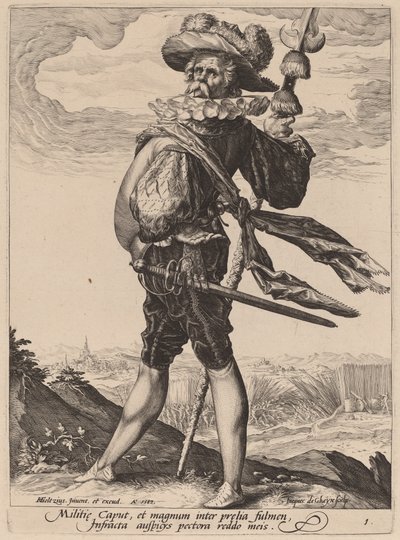 كولونيل بواسطة Jacques de Gheyn II after Hendrik Goltzius