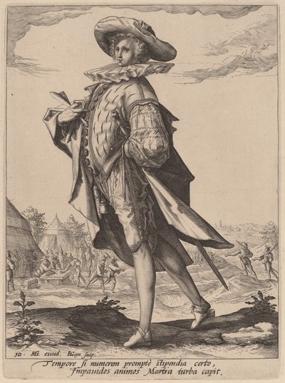 أمين صندوق بواسطة Jacques de Gheyn II after Hendrik Goltzius