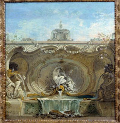 حديقة النافورة. لوحة جاك دي لاجوي (1686 - 1761) بواسطة جاك دي لاجوي