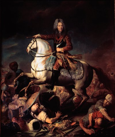 صورة للأمير يوجين من سافوا كارينيان (سافوي كارينيان ، كونت سواسون (1663-1736) ، يُدعى رسم الأمير يوجين لجاكوب فان شوبن (1670-1751) في القرن الثامن عشر ، تورين ، غاليريا سابودا - صورة الأمير يوجين من سافوي كارينيان ، العد دي S. بواسطة جاك أو جاكوبس فان شوبن