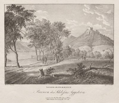 النمسا السفلى ، أطلال قلعة Aggenstein بواسطة جاكوب ألت