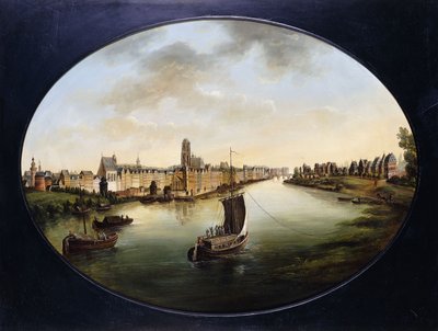 منظر لفرانكفورت ؛ منظر لفرانكفورت ، 1810-18 بواسطة جاكوب ديزلر