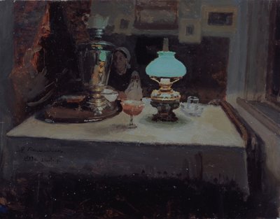 في السماور ، 1899 بواسطة ياكوف ياكوفليفيتش كالينيتشينكو