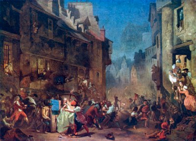 غوغاء بورتيوس (طباعة حجرية ملونة) بواسطة جيمس (بعد) دروموند