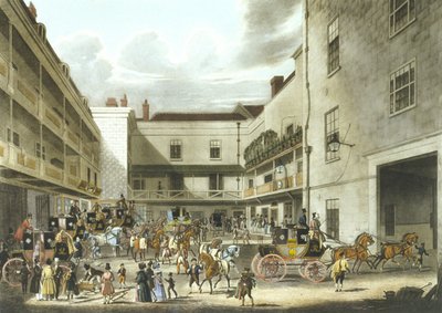 Royal Mail Preparing to Start (coloured litho) بواسطة جيمس (بعد) بولارد