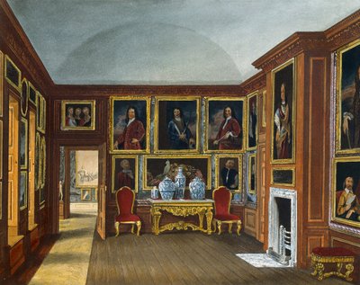 معرض الأدميرال ، نقش لدانيال هافيل (1785-1826) ، بناءً على تصميم جيمس ستيفانوف (حوالي 1788-1874) ، من تاريخ المساكن الملكية بواسطة جيمس (بعد) ستيفانوف