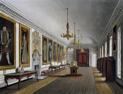 معرض الملكة ، نقش لتوماس ساذرلاند (1785-1838) ، بناءً على تصميم جيمس ستيفانوف (حوالي 1788-1874) ، من تاريخ المساكن الملكية بواسطة جيمس (بعد) ستيفانوف