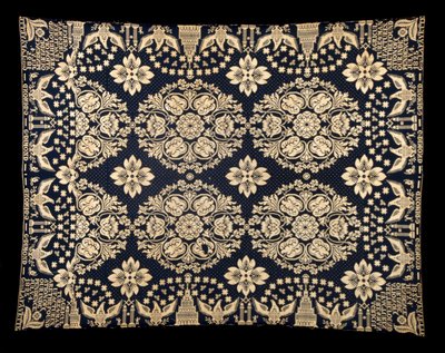 الزراعة والمصنعين غطاء مزدوج القماش ، ج. 1821-1828 (صوف وقطن) بواسطة جيمس (Attr.to) الكسندر