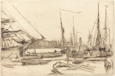 رسم تخطيطي من Billingsgate ، 1878. بواسطة جيمس أبوت ماكنيل ويسلر