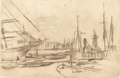 رسم تخطيطي من Billingsgate ، 1878. بواسطة جيمس أبوت ماكنيل ويسلر