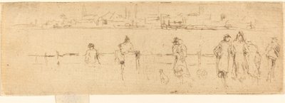 رسم تخطيطي على الجسر ، ج. 18841886. بواسطة جيمس أبوت ماكنيل ويسلر