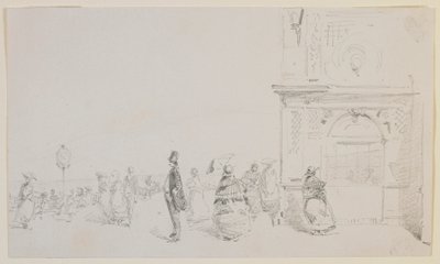 مجموعة من الشخصيات في ساحة عام 1857. بواسطة جيمس أبوت ماكنيل ويسلر