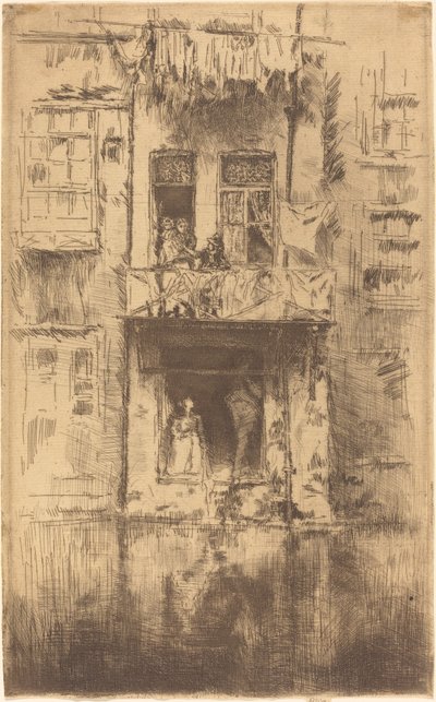 شرفة ، أمستردام ، 1889. بواسطة جيمس أبوت ماكنيل ويسلر