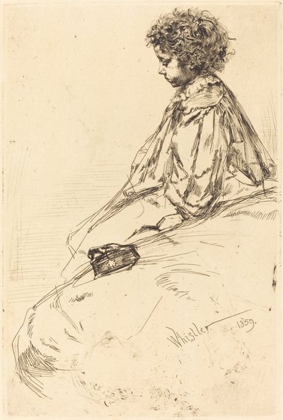 Bibi Lalouette, 1859.  بواسطة جيمس أبوت ماكنيل ويسلر