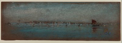 الأزرق والفضي - الجزر ، البندقية ، 1879-1880 (باستيل على ورق بني) بواسطة جيمس أبوت ماكنيل ويسلر