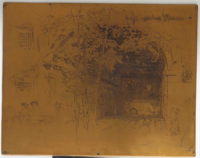 لوحة طباعة ملغاة لـ Traghetto ، رقم 2 ، 1879-1880. بواسطة جيمس أبوت ماكنيل ويسلر