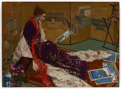 كابريس باللون الأرجواني والذهبي الشاشة الذهبية بواسطة James Abbott McNeill Whistler