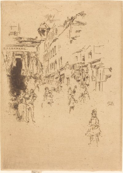 شارع Cutler ، Hounsditch ، 1887. بواسطة جيمس أبوت ماكنيل ويسلر