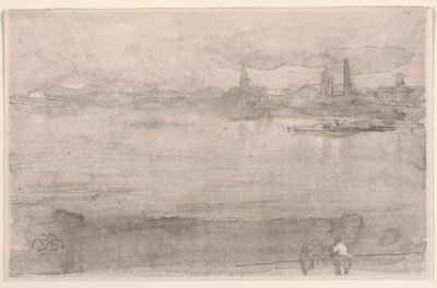 الصباح الباكر: نهر التايمز في باترسي ، لندن ، 1878. بواسطة جيمس أبوت ماكنيل ويسلر